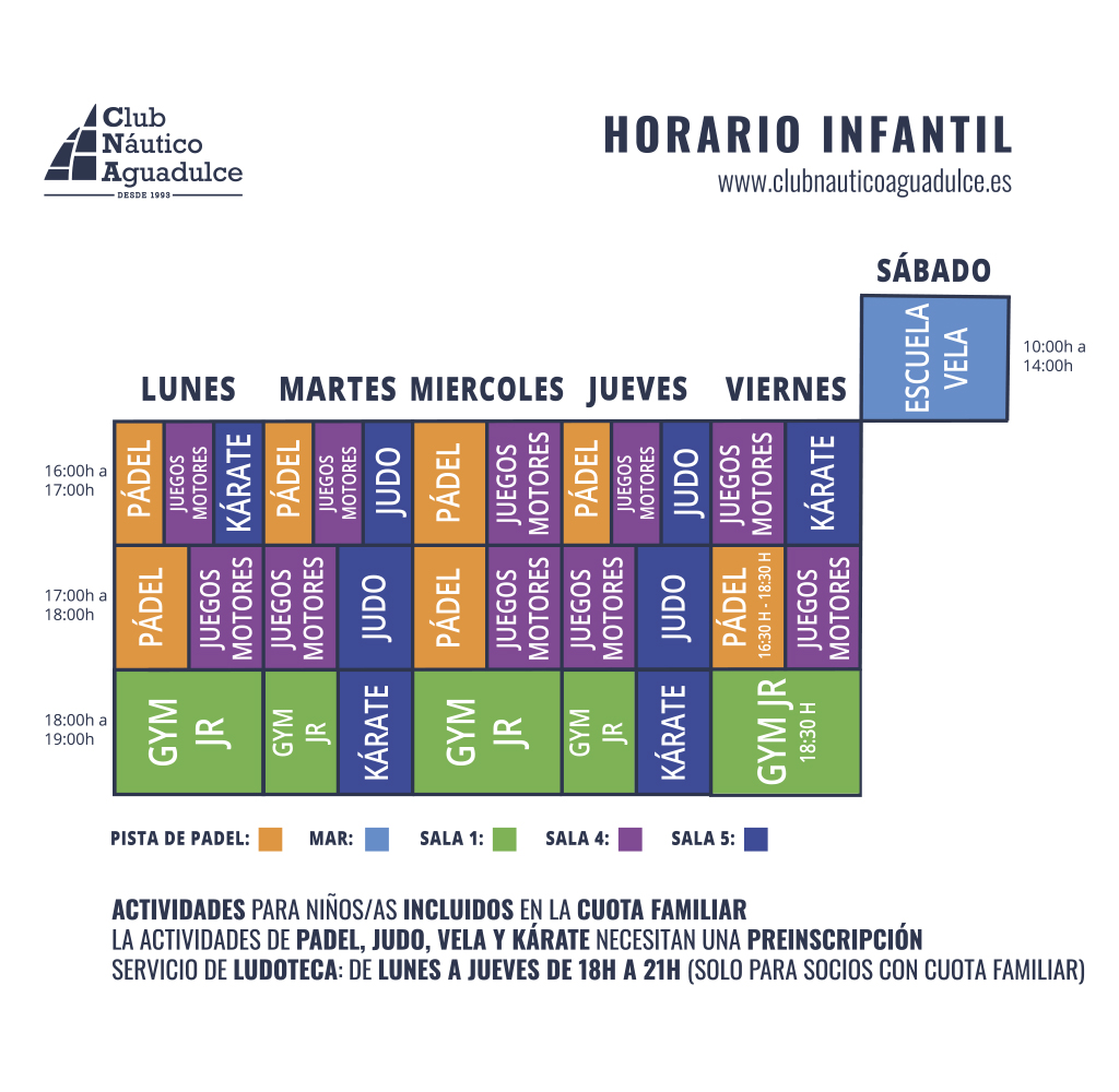 HORARIOS Club Nautico Aguadulce